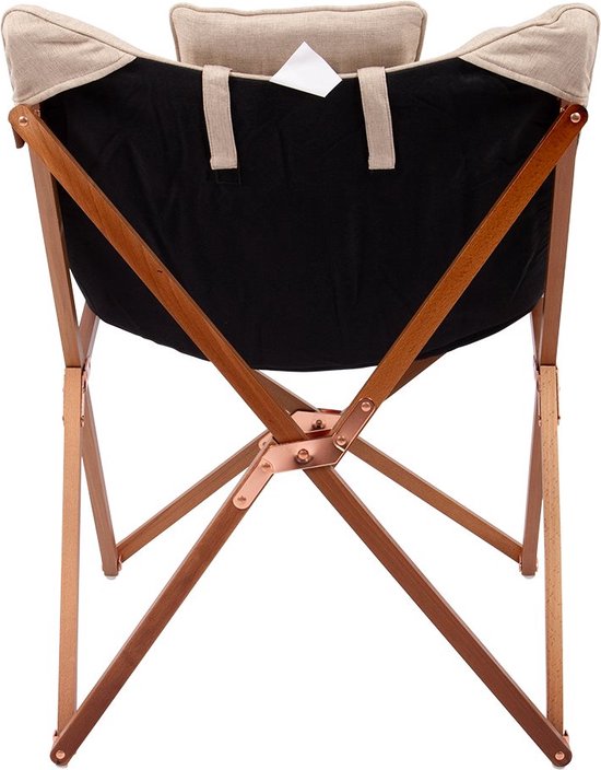 Bo-Camp - Urban Outdoor - Relaxstoel - Bloomsbury - M - Oxford polyester - Beige