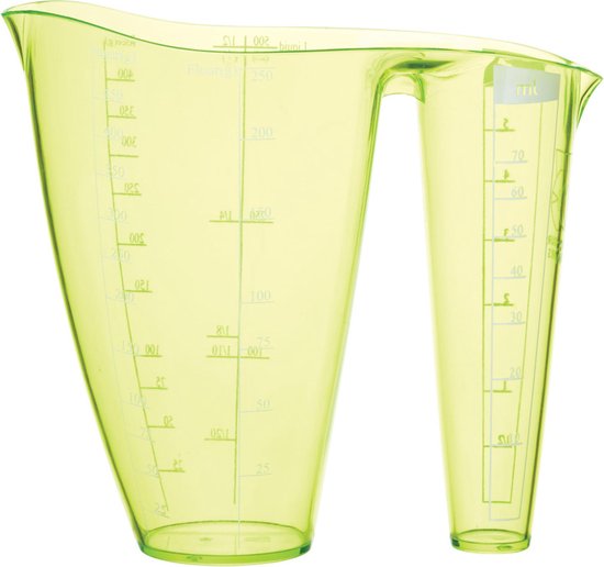 Colourworks Maatbeker Brights Dubbel 600 ML - Groen - 16.3x8x15 cm