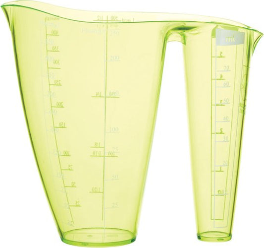Colourworks Maatbeker Brights Dubbel 600 ML - Groen - 16.3x8x15 cm