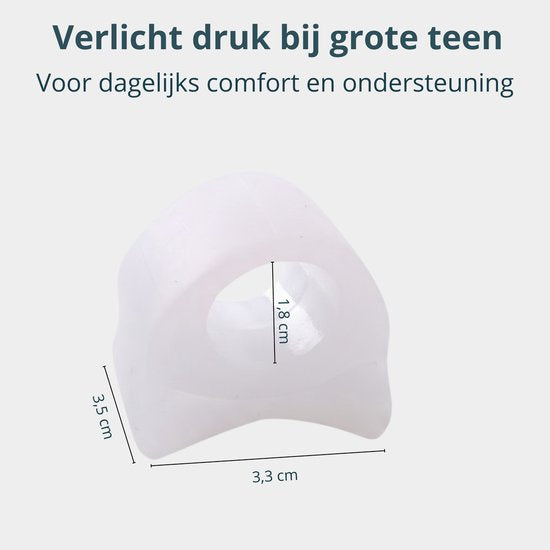 VeryGoods™ Hallux Valgus Teencorrector - Teenspreider Grote teen - 2 Stuks - Teenbeschermer - Hamerteen - Tenenspreiders