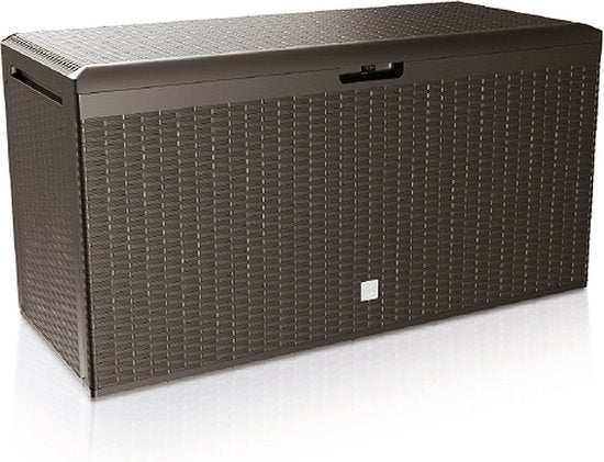 Casaria Opbergbox - Deksel Wielen 290L 117x47x60cm - Bruin