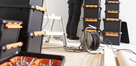 SmartStore™ Pro 31 Opbergdoos 32L zwart - Stapelbaar en nestbaar - Food Approved - Opbergbox