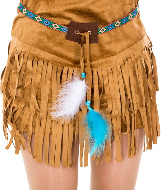 Dressforfun vrouwenkostuum indianenvrouw sexy Cheyenne XXL - verkleedkleding kostuum halloween verkleden feestkleding carnavalskleding carnaval feestkledij partykleding - 300553