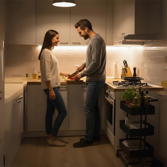 Keuken trolley op Wieltjes - 3 laags - Keukenrek - Serveerwagen - Kastje - Karretje - Opberg - Douche kastjes staand - Rekje - Zwart - Luft