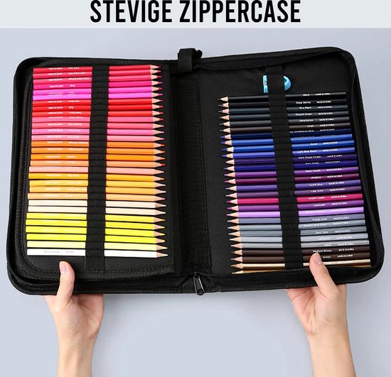 CreaTime - 120 Stuks Professionele Kleurpotloden Voor Volwassenen en Kinderen - Potloden Set