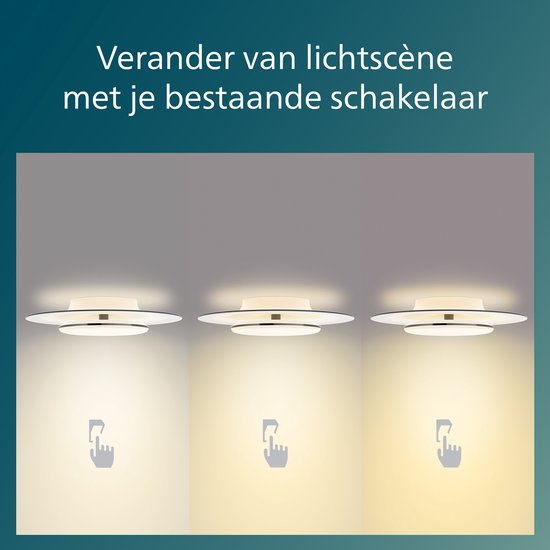 Philips Garnet plafondlamp - Zwart - 27K - 40W