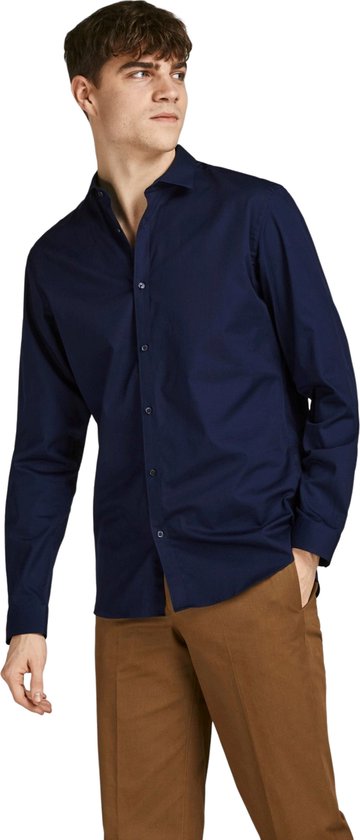 jack & jones Cardiff Shirt - Navy Blazer - Maat L - 12201905
