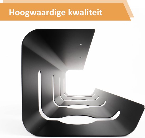 Stilemo Kabelgoot Bureau 2 Delig - Cable Management - Kabelhouder 43 CM - Kabelbox - Kabel Organiser 5 KG Draagkracht - Opberbox Stekkerdoos - Zwart - Incl. Accessoires