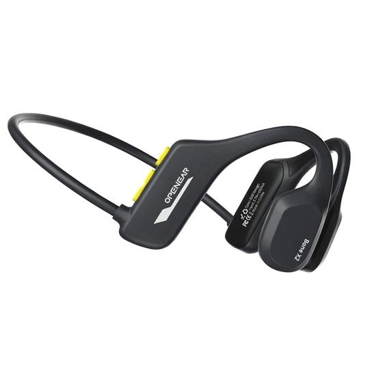 OPENAIR Bone x2 - Waterdichte Zwem Koptelefoon met MP3 Speler 32GB & Bluetooth 5.2 – Bone Conduction Sport Hoofdtelefoon – IPX8 Waterproof – Draadloze Zwem Headset voor Zwemmen, Hardlopen & Fitness