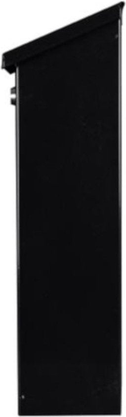 Perel Brievenbus Rio, wand- en paalmontage, met naamplaatje, incl. 2 sleutels, afmetingen (H x B x D) 39.5 x 27 x 10 cm, zwart