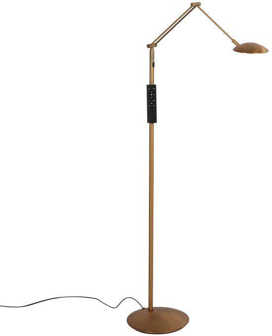 Vloerlamp Steinhauer Daphne 2 4601BR - bronzen leeslamp van metaal en elektronica, verstelbaar licht, klassieke stijl, ideaal voor binnengebruik