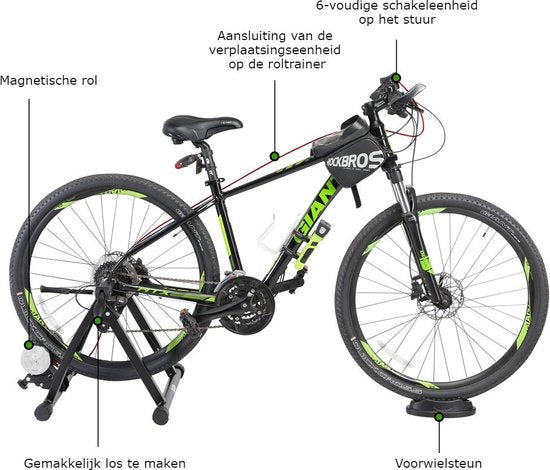 Sportana Fietstrainer voor Binnen - Magneet gestuurd - tot 150kg