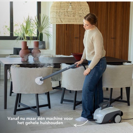 Techweise TS1 - Stoomreiniger - 3,6 bar 1500W - 26 accessoires - Vloer, badkamer en meer - 40 min stomen