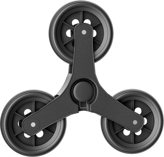 Monzana 2in1 Boodschappentrolley 30kg Inklapbaar Afneembare Tas 6 wielen Grijs