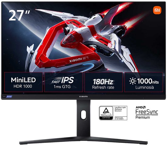 Xiaomi G Pro 27i - QHD Gaming Monitor - IPS - 180 Hz - Zilver
