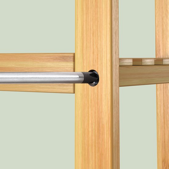 Casaria Schoenenrek - met 3 planken - 66x58x26 cm Bruin