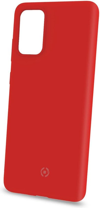 Celly Feeling Samsung S20 hoes- Siliconen buitenkant met antikras binnenkant - Rood