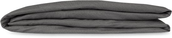 Kayori Shizu Splittopper Hoeslaken Jersey - 180x200-220cm - Matrasdikte 12 cm - Biologisch Katoen - Antracite