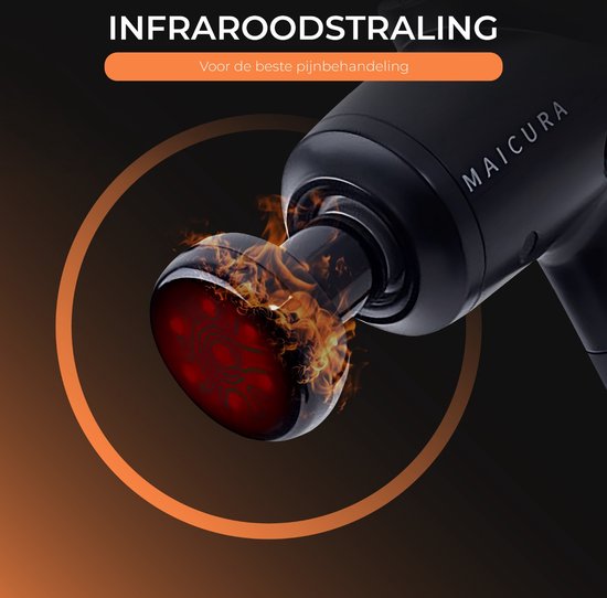 Maicura PRO - Massagepistool - Professioneel - Massageapparaat - Massagepistool - Infrarood