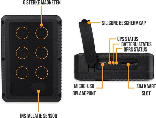 Strex GPS Tracker | Realtime met app | 120 Dagen accu | IP65 Waterdicht | Draadloos | Geen abonnement | Nederlandstalige Handleiding | Volgsysteem voor auto, motor, boot, camper, scooter, bagage en meer!