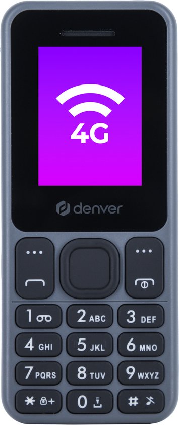 Denver Senioren Mobiele Telefoon 4G - GSM - Smartphonevrij opgroeien - Volledig NL en FR - Simlockvrij - FAS1860L