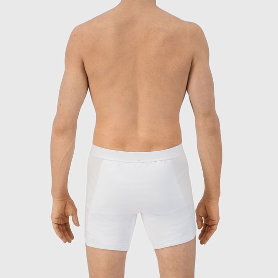 Fibershirts Anti-Zweet Boxershort - Ingebouwde Zweetpad - Ademend MicroModal - Anti-Transpiratie - Heren - Maat L - Wit
