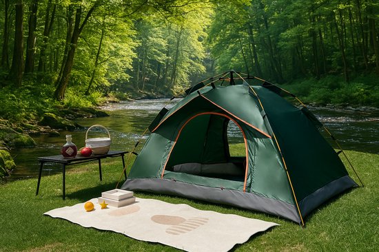 VDD - pop-up tent - pop-uptent - pop-up tent 1 persoons - tent - pop-up tent waterdicht - 200x150x110 - 1 persoons - groen