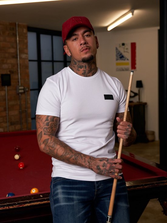 AB Lifestyle - T-Shirt - Platinum Tee | Bright White - Heren - Maat: XS