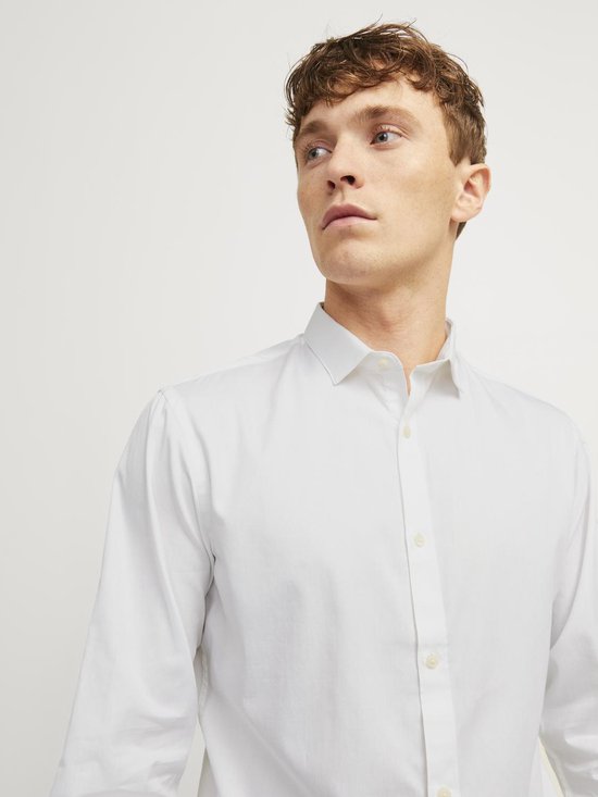 Jack & Jones Cardiff Shirt - Lange Mouw - Wit - Maat L