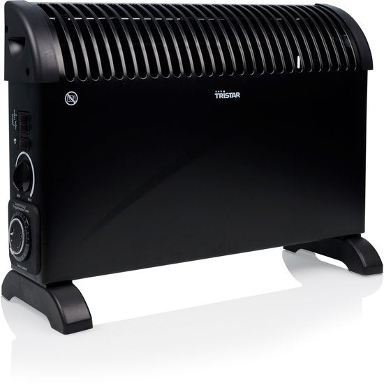 Tristar KA-5104 Convector Kachel – 3 warmtestanden - Met Timer - 750/1250/2000 W - Regelbare Thermostaat - Turbo Functie - Stille Verwarming – Zwart