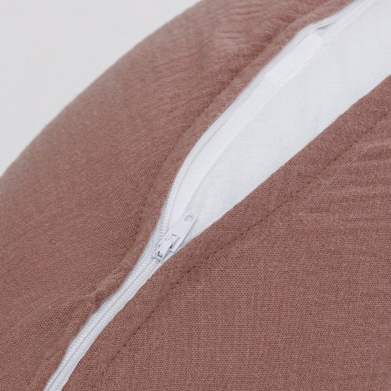 Snoozzz Voedingskussen Small met Fiber vulling en afneembare hoes - Chestnut - 120 cm
