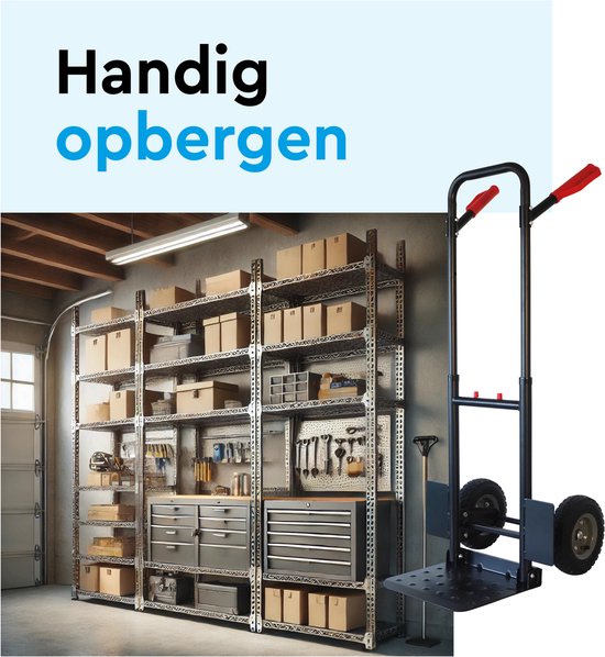 BRASQ Steekwagen - 200KG Draagvermogen - Transportkar - Transporthulp - Opvouwbaar
