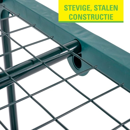 Kinzo Garden - Plastic broeikas - Serre van 4 verdiepingen - 69 x 49 x 160 cm - Groen