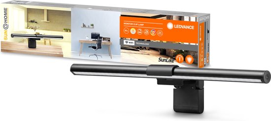 LEDVANCE Armatuur: voor computermonitor, SunHome Office Light / 2,5-W, 5 V, stralingshoek: 11-, Tunable White, 22- … 5-K, behuizingsmateriaal: plastic, IP2-