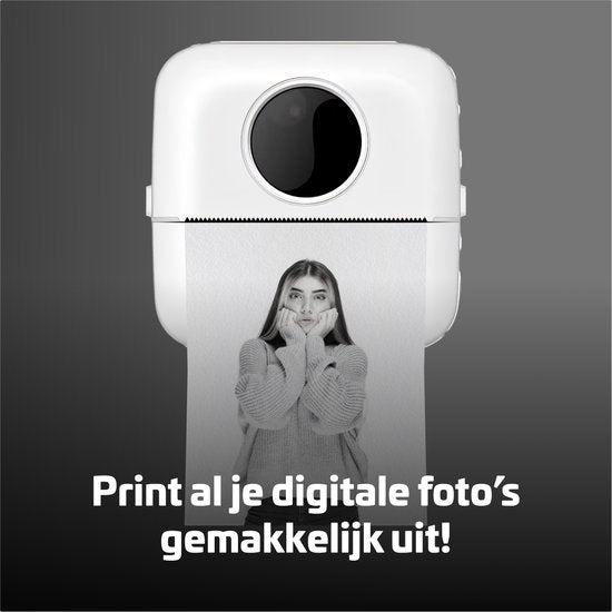 Garpex® Mini Printer – Pocket Fotoprinter – Draagbaar – Incl. Papier & Accessoires