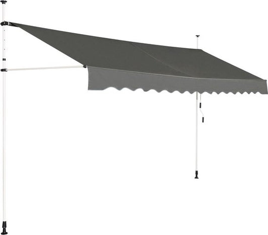 Coast Luifel Telescopisch - 350 x 125 x 200 - 300 cm - Grijs