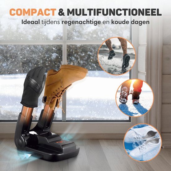 Vulpes Goods® Tech - Schoenendroger & Schoenverfrisser met Ozone - Ozone & Droogfunctie - Incl. 10 Schoenverfrissers - PRO versie