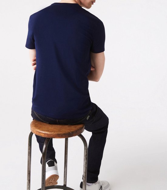 Lacoste Ultra Dry Performance T-Shirt - Navy Blue - Maat 166