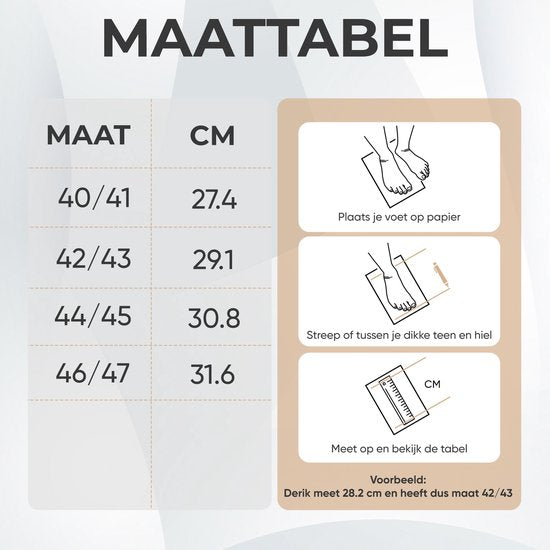 Pantoffels Heren - Sloffen - Mocassins - Grijs - Anti-slip - Maat 42/43 - Comfeet
