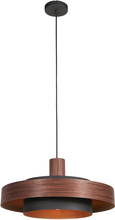 Anne Lighting - hanglamp - Flinter - bruin - metaal - Ø 50cm - E27 - 3329E