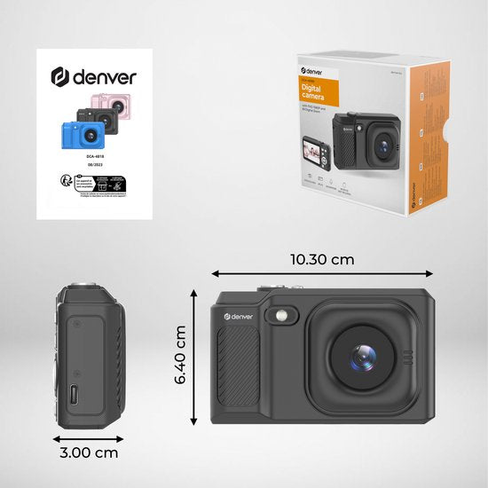Denver - Digitale Camera Full HD - 48MP - Vlog Camera - Zwart