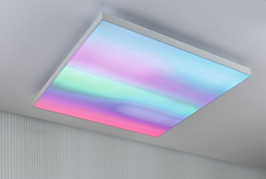 Loria Rainbow LED-paneel – 595x595 mm – 31W – 2820 lm – RGBW – Dimbaar – Dynamisch Licht – Zwart