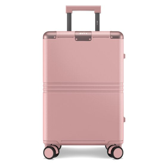 ONYX Hybrid Pro Handbagage Koffer 35 Liter - Gerecycled Polycarbonaat en Ritsloos Design - Reiskoffer met TSA slot en Spinner wielen - Lichtgewicht Trolley - Candy Pink