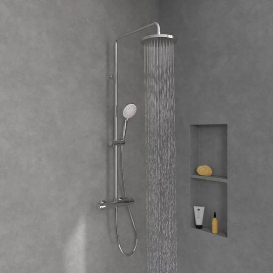 Villeroy & Boch Universal Showers Douchesysteem met drie functies voor wandmontage - chroom