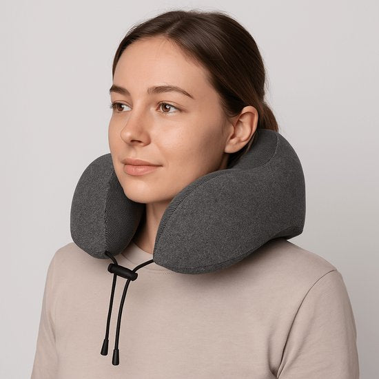 Nekkussen Vliegtuig met Memory Foam / Traag Schuim - Reiskussen - Travel Pillow - Sunflake