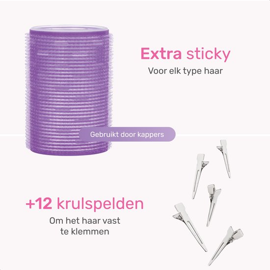 Krulspelden 12 stuks - 3 maten - Incl. 12 haarspelden - Heatless Curls - Kleefrollers - Haarrollers - Rollers Hair curler - Krullen zonder hitte - haar krullers zonder hitte Groot - haar rollers zelfklevend - Krul rollers