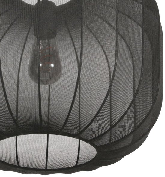 Anne Lighting - hanglamp - Sable - zwart - linnen metaal - Ø 45cm - E27 - 4191ZW