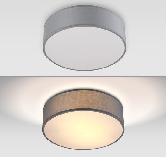 Monzana Plafondlamp - 40W Rond 30cm Fitting E27 - Grijs