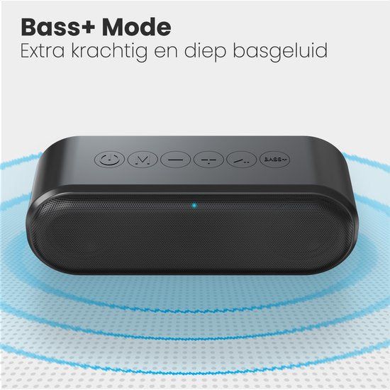 Auronic Bluetooth Speaker - Draadloze Muziek Box - 20 uur lang muziek luisteren - Extra Bass - Zwart