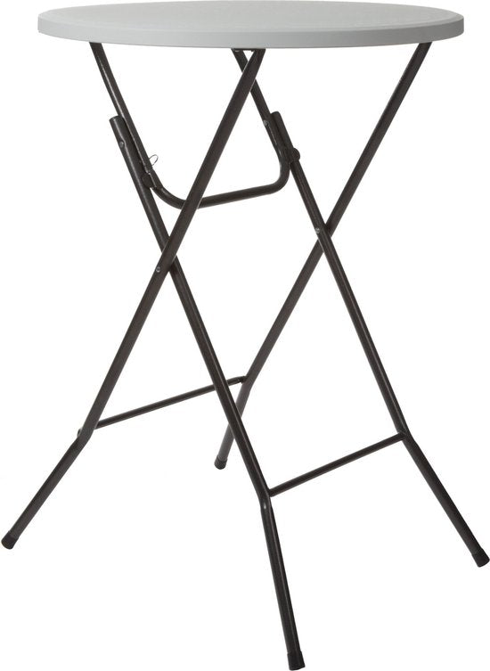 Perel Klaptafel, wit, 80 x 110 cm, binnen- en buitengebruik, ideaal voor evenementen en dagelijks gebruik, max. 100 kg, past overal, lichtgewicht en draagbaar, extra tafelruimte